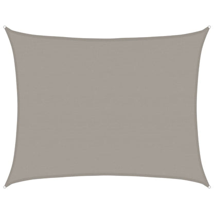 vidaXL Sunshade Sail 160 g/m² Rectangular Light Grey 6x8 m HDPE