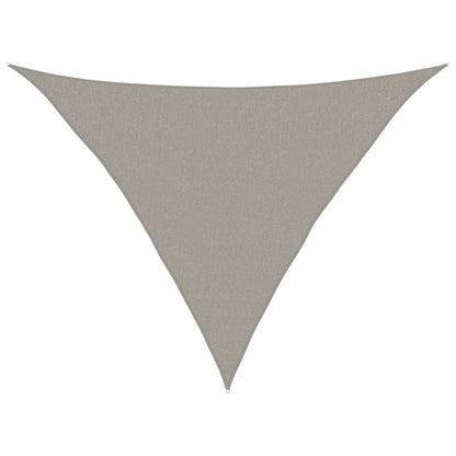 vidaXL Sunshade Sail 160 g/m² Triangular Light Grey 2.5x2.5x3.5 m HDPE