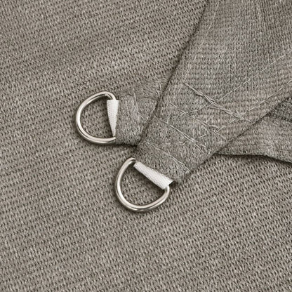 vidaXL Sunshade Sail 160 g/m² Triangular Light Grey 2.5x2.5x3.5 m HDPE