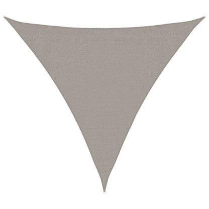 vidaXL Sunshade Sail 160 g/m² Triangular Light Grey 3x3x3 m HDPE