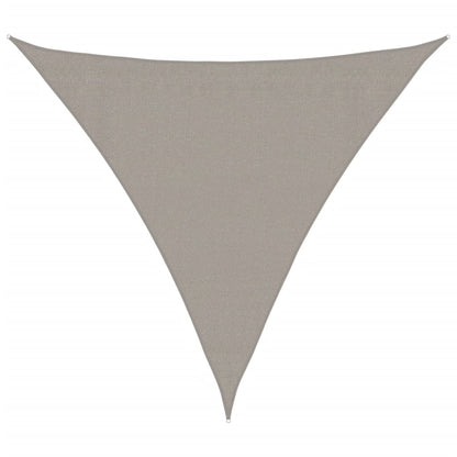vidaXL Sunshade Sail 160 g/m² Triangular Light Grey 3.6x3.6x3.6 m HDPE