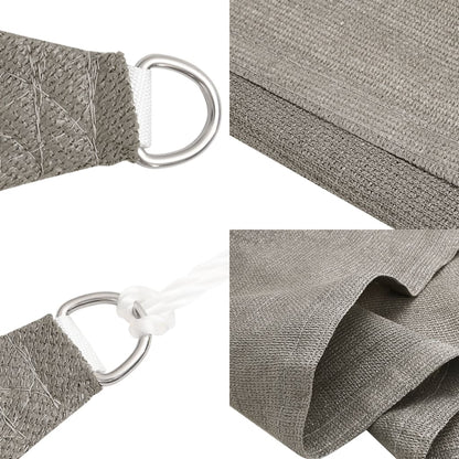 vidaXL Sunshade Sail 160 g/m² Triangular Light Grey 3.6x3.6x3.6 m HDPE