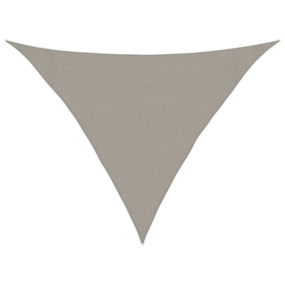 vidaXL Sunshade Sail 160 g/m² Triangular Light Grey 3x3x4.2 m HDPE