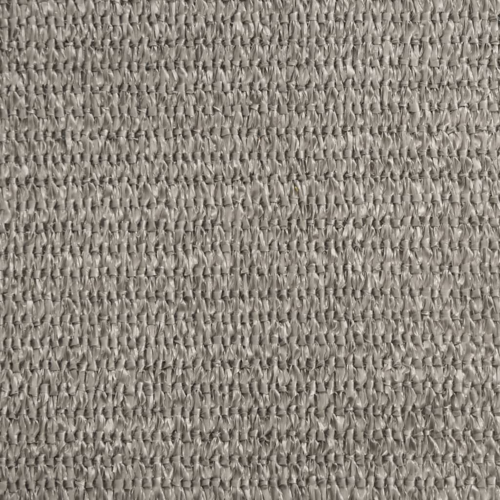 vidaXL Sunshade Sail 160 g/m² Triangular Light Grey 3x3x4.2 m HDPE