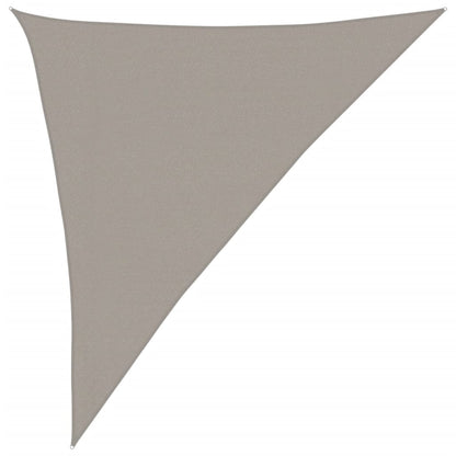 vidaXL Sunshade Sail 160 g/m² Triangular Light Grey 3x4x5 m HDPE