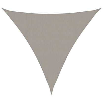 vidaXL Sunshade Sail 160 g/m² Triangular Light Grey 4x4x4 m HDPE