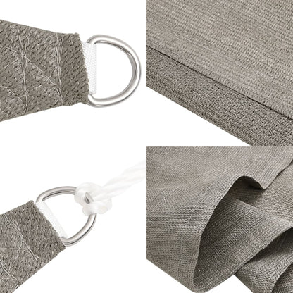 vidaXL Sunshade Sail 160 g/m² Triangular Light Grey 4x4x5.8 m HDPE