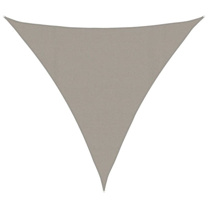 vidaXL Sunshade Sail 160 g/m² Triangular Light Grey 4.5x4.5x4.5 m HDPE