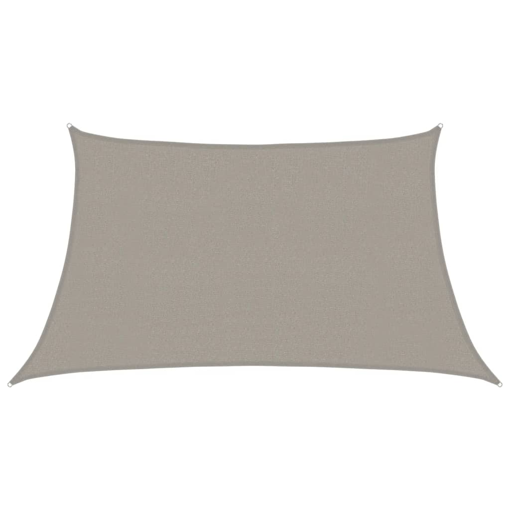 vidaXL Sunshade Sail 160 g/m² Trapezium Light Grey 3/4x2 m HDPE