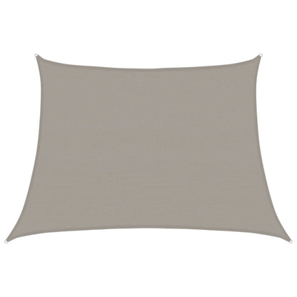 vidaXL Sunshade Sail 160 g/m² Trapezium Light Grey 4/5x3 m HDPE