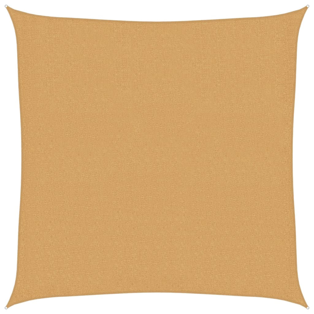 vidaXL Sunshade Sail 160 g/m² Square Sand 2.5x2.5 m HDPE