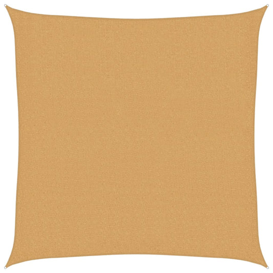 vidaXL Sunshade Sail 160 g/m² Square Sand 2.5x2.5 m HDPE