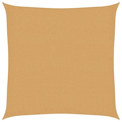 vidaXL Sunshade Sail 160 g/m² Square Sand 3x3 m HDPE
