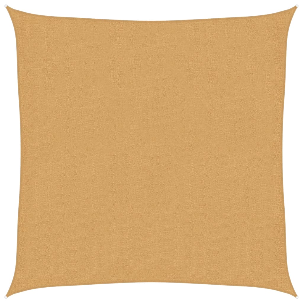 vidaXL Sunshade Sail 160 g/m² Square Sand 3.6x3.6 m HDPE