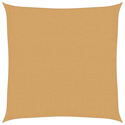 vidaXL Sunshade Sail 160 g/m² Square Sand 3.6x3.6 m HDPE