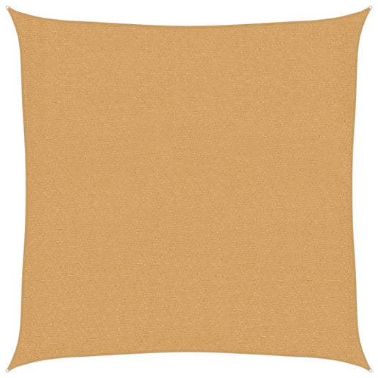 vidaXL Sunshade Sail 160 g/m² Square Sand 3.6x3.6 m HDPE