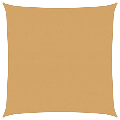 vidaXL Sunshade Sail 160 g/m² Square Sand 4x4 m HDPE