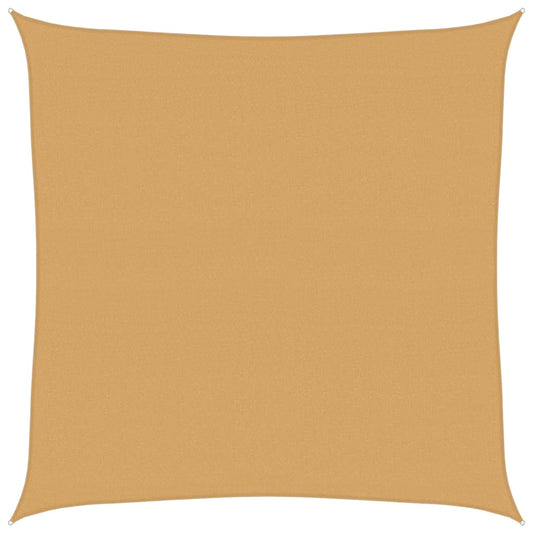 vidaXL Sunshade Sail 160 g/m² Square Sand 4x4 m HDPE