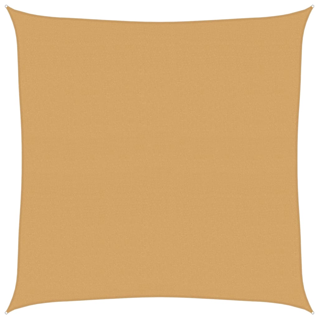 vidaXL Sunshade Sail 160 g/m² Square Sand 4.5x4.5 m HDPE