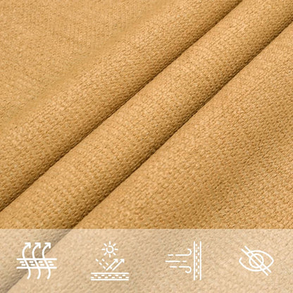 vidaXL Sunshade Sail 160 g/m² Square Sand 5x5 m HDPE
