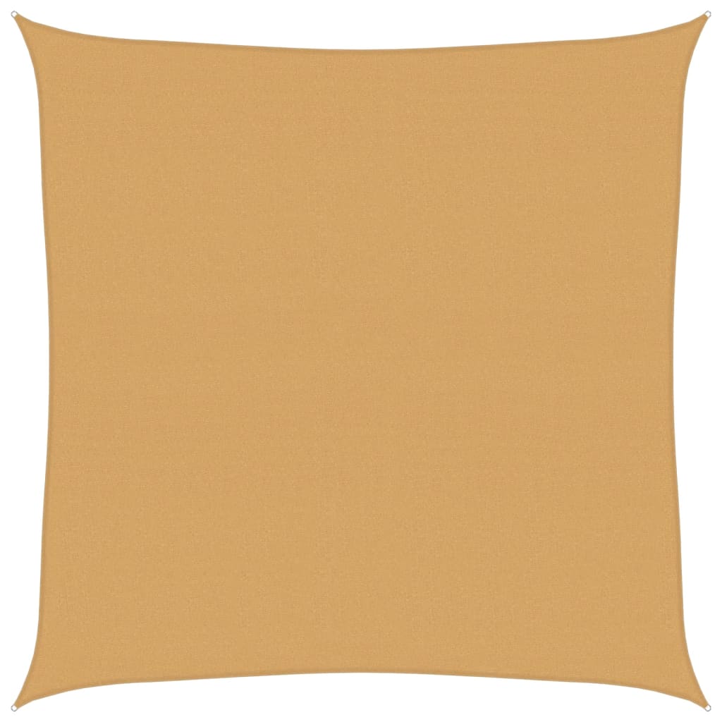 vidaXL Sunshade Sail 160 g/m² Square Sand 7x7 m HDPE