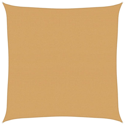 vidaXL Sunshade Sail 160 g/m² Square Sand 7x7 m HDPE