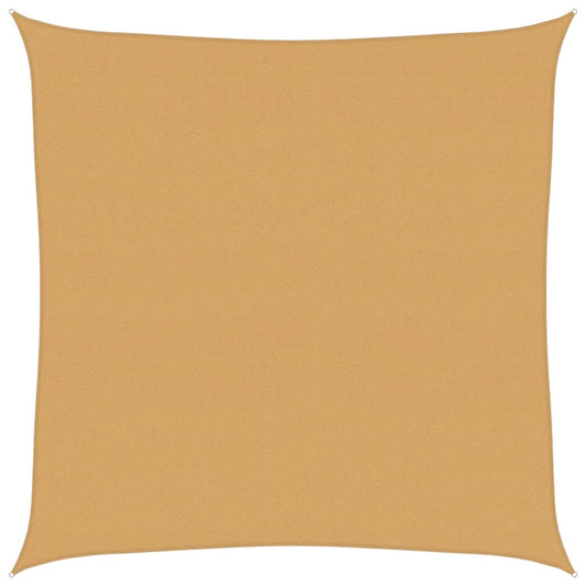 vidaXL Sunshade Sail 160 g/m² Square Sand 7x7 m HDPE