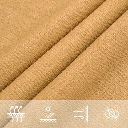 vidaXL Sunshade Sail 160 g/m² Square Sand 7x7 m HDPE