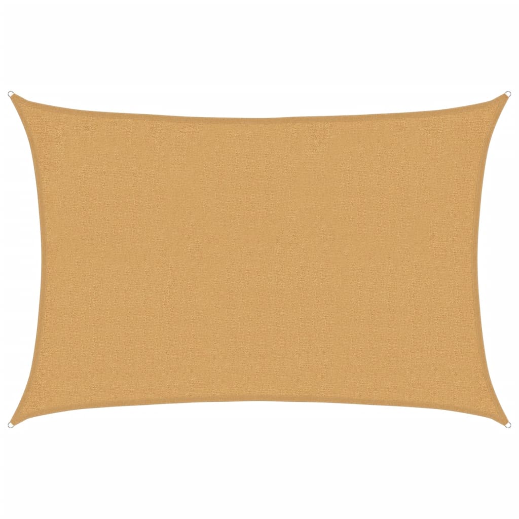 vidaXL Sunshade Sail 160 g/m² Rectangular Sand 2x2.5 m HDPE