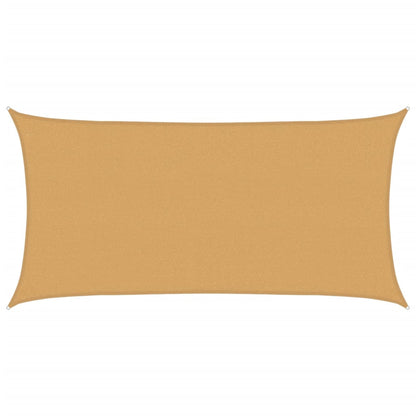 vidaXL Sunshade Sail 160 g/m² Rectangular Sand 2x4 m HDPE