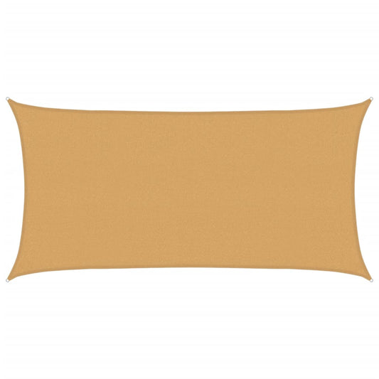 vidaXL Sunshade Sail 160 g/m² Rectangular Sand 2x4 m HDPE