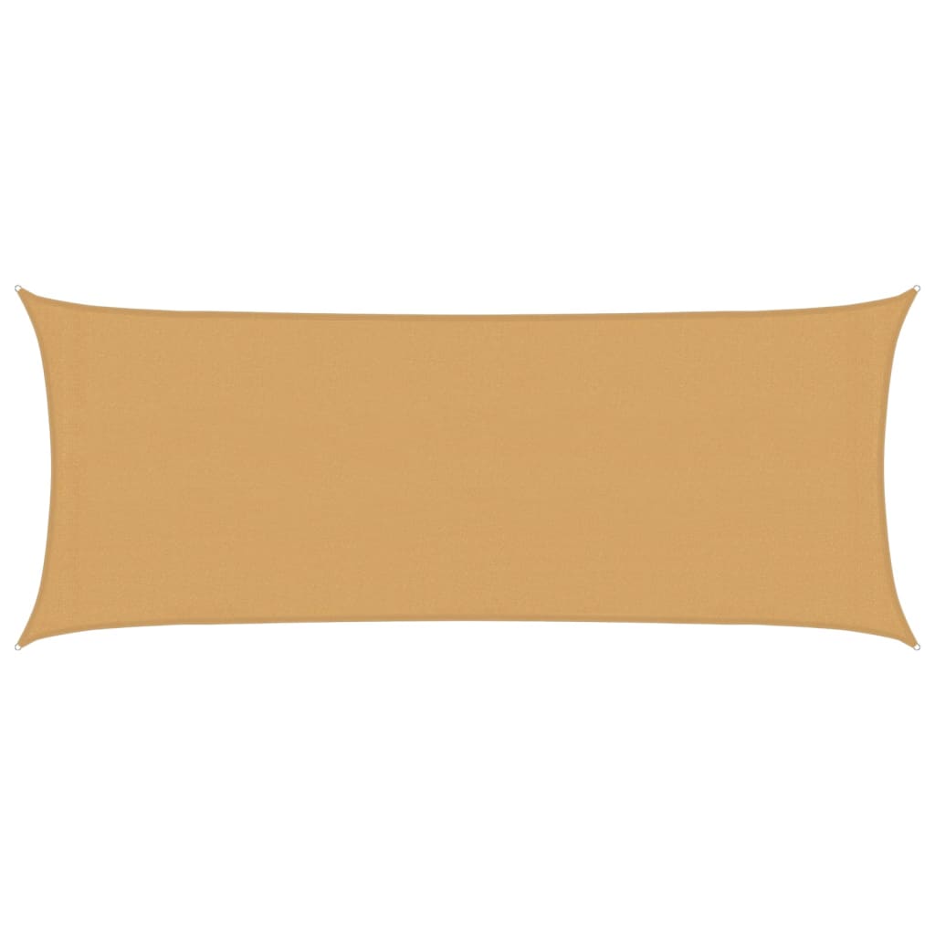 vidaXL Sunshade Sail 160 g/m² Rectangular Sand 2x4.5 m HDPE