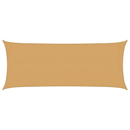vidaXL Sunshade Sail 160 g/m² Rectangular Sand 2x4.5 m HDPE