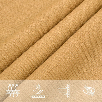 vidaXL Sunshade Sail 160 g/m² Rectangular Sand 2x4.5 m HDPE