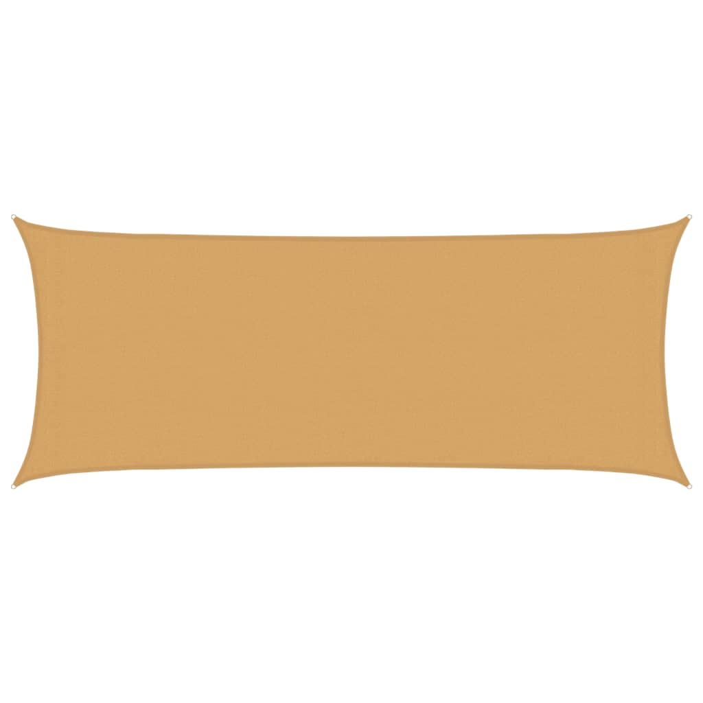 vidaXL Sunshade Sail 160 g/m² Rectangular Sand 2x5 m HDPE