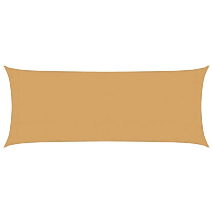 vidaXL Sunshade Sail 160 g/m² Rectangular Sand 2x5 m HDPE