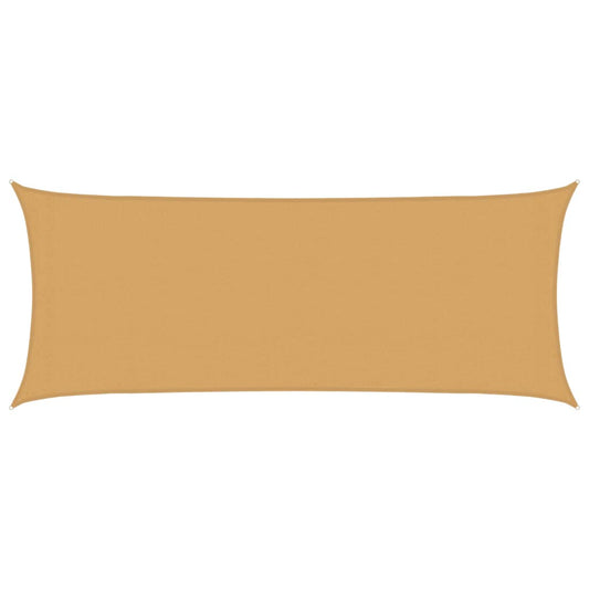 vidaXL Sunshade Sail 160 g/m² Rectangular Sand 2x5 m HDPE