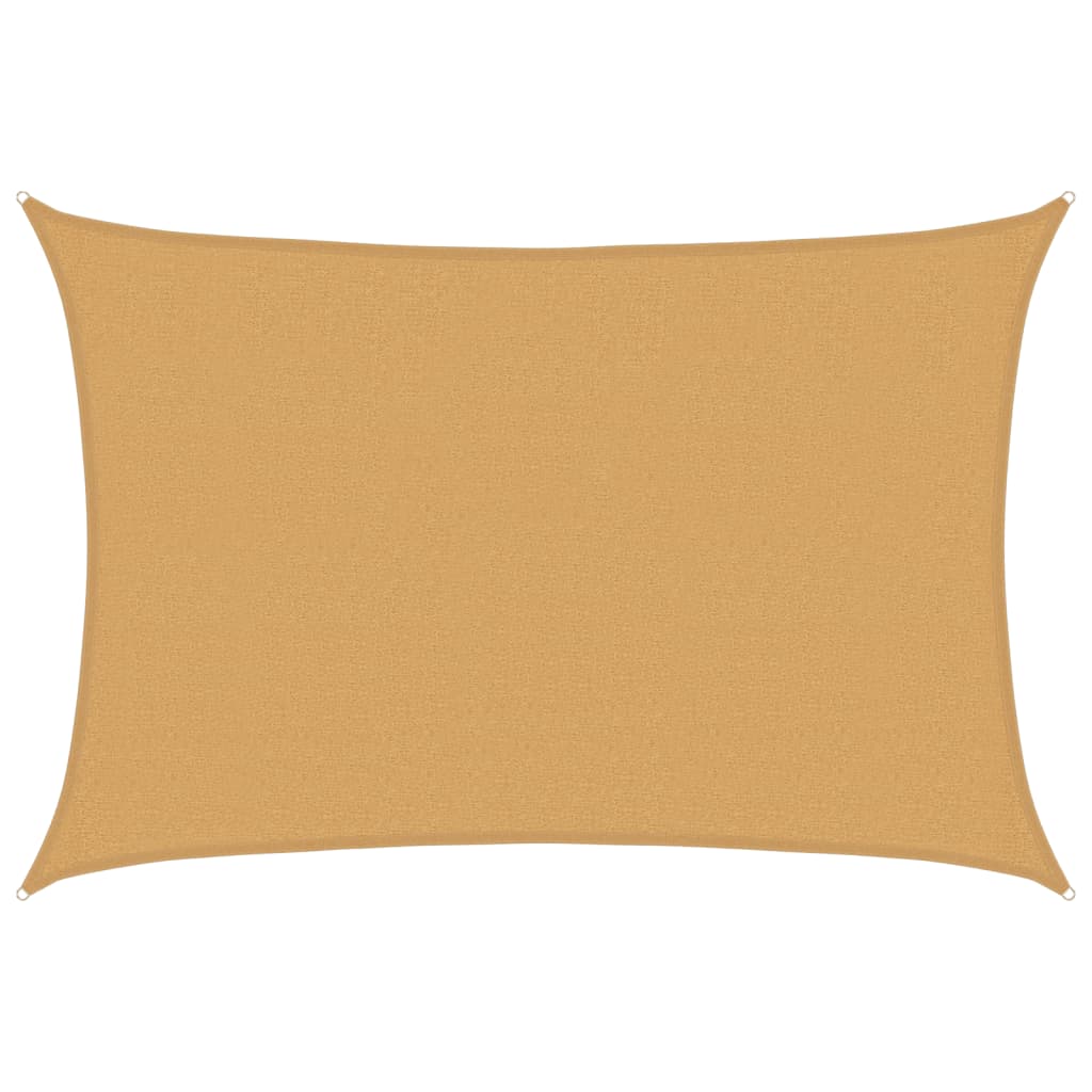 vidaXL Sunshade Sail 160 g/m² Rectangular Sand 2.5x3.5 m HDPE