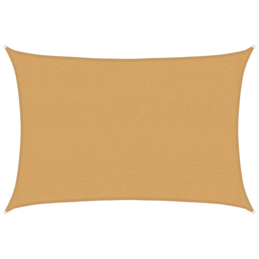 vidaXL Sunshade Sail 160 g/m² Rectangular Sand 2.5x3.5 m HDPE