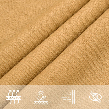 vidaXL Sunshade Sail 160 g/m² Rectangular Sand 2.5x3.5 m HDPE