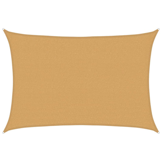 vidaXL Sunshade Sail 160 g/m² Rectangular Sand 2.5x4 m HDPE