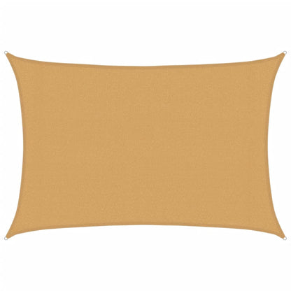 vidaXL Sunshade Sail 160 g/m² Rectangular Sand 3x4 m HDPE