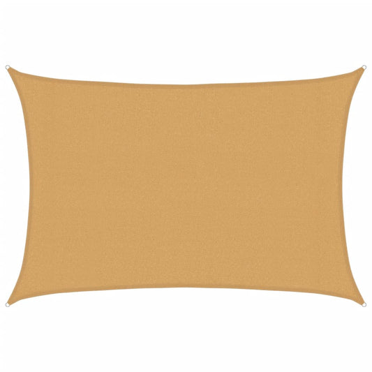 vidaXL Sunshade Sail 160 g/m² Rectangular Sand 3x4 m HDPE