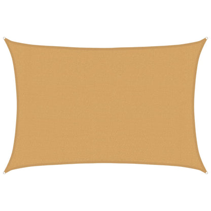 vidaXL Sunshade Sail 160 g/m² Rectangular Sand 3x4.5 m HDPE