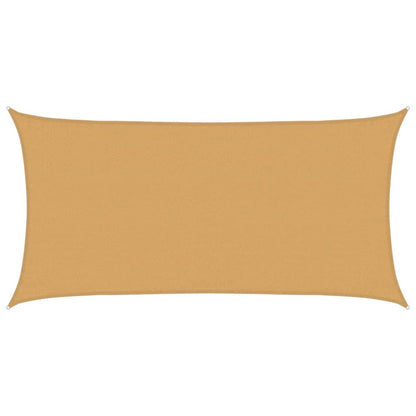 vidaXL Sunshade Sail 160 g/m² Rectangular Sand 3x6 m HDPE