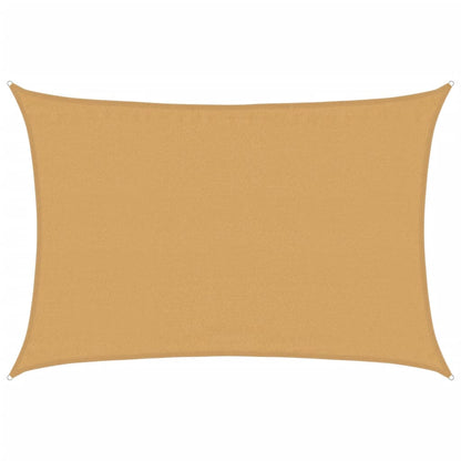 vidaXL Sunshade Sail 160 g/m² Rectangular Sand 3.5x5 m HDPE