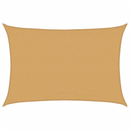 vidaXL Sunshade Sail 160 g/m² Rectangular Sand 3.5x5 m HDPE