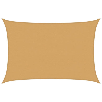 vidaXL Sunshade Sail 160 g/m² Rectangular Sand 4x6 m HDPE