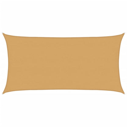 vidaXL Sunshade Sail 160 g/m² Rectangular Sand 4x7 m HDPE