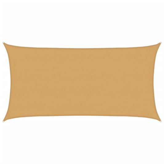 vidaXL Sunshade Sail 160 g/m² Rectangular Sand 4x7 m HDPE